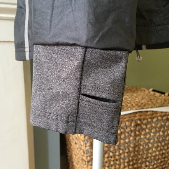 NWOT Lucy Dark Gray Windbreaker with Purple Trim - Picture 5 of 8